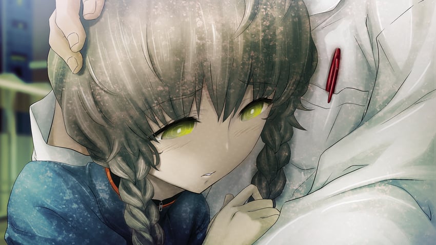 okabe rintarou and amane suzuha (steins;gate and 1 more) drawn by huke