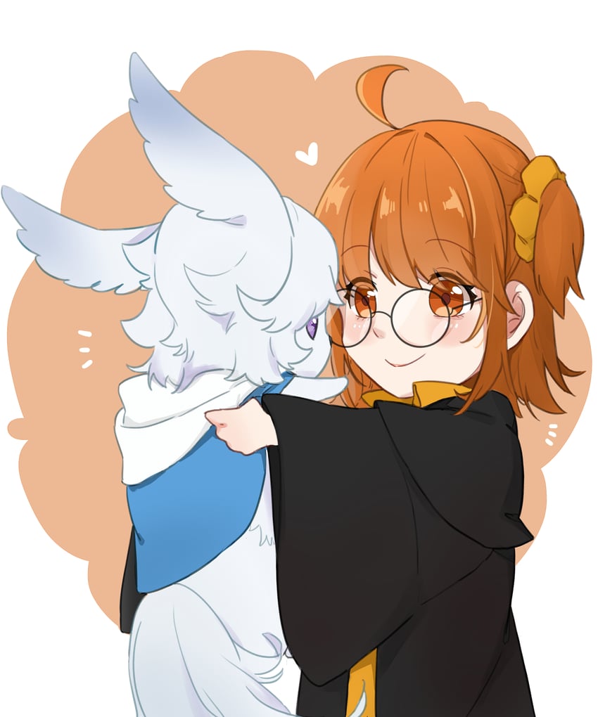 fujimaru ritsuka and fou (fate and 1 more) drawn by konsan_(shinonome_root3)