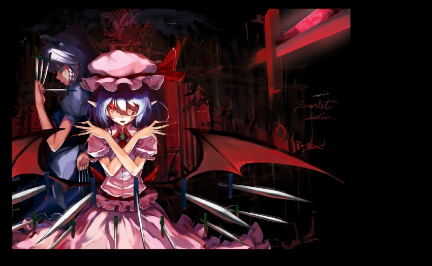 remilia scarlet and izayoi sakuya (touhou) drawn by cior