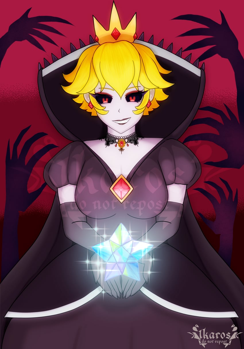 shadow queen (mario and 2 more) drawn by darth_ikaros