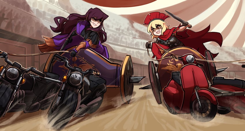centurii-chan and praetorian (original) drawn by centurii-chan