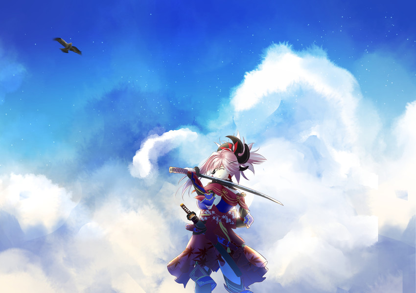 miyamoto musashi (fate and 1 more) drawn by liu_liu