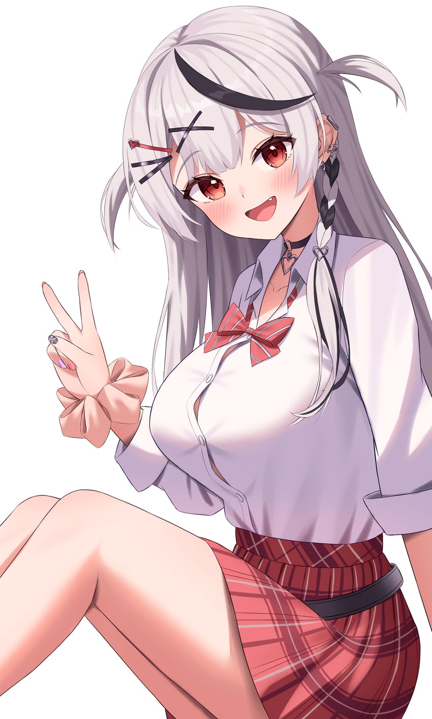 sakamata chloe (hololive) drawn by kumoru_(kumoru_145)