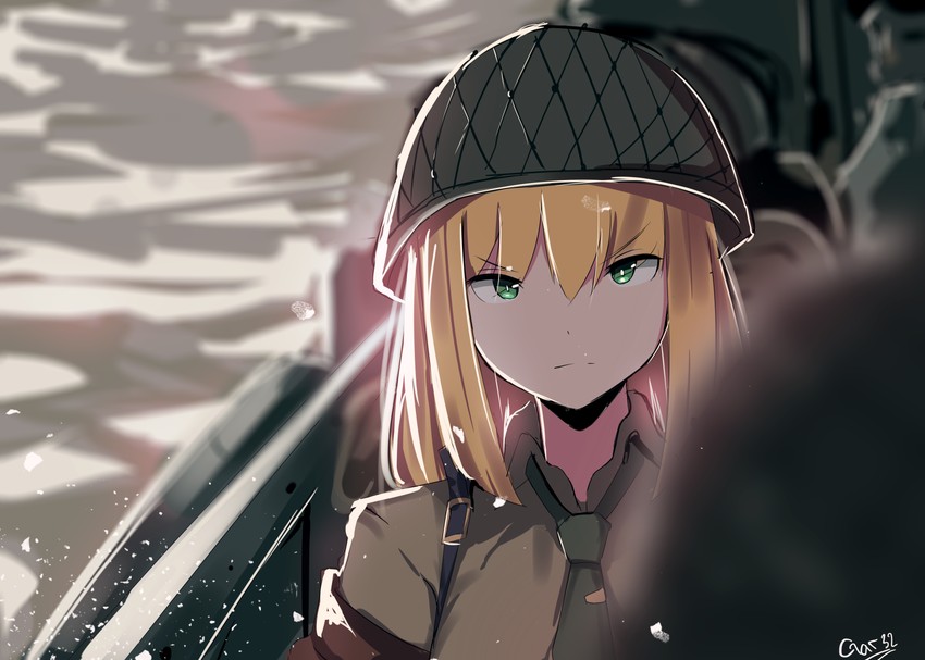 m1 garand (girls' frontline and 2 more) drawn by gar32