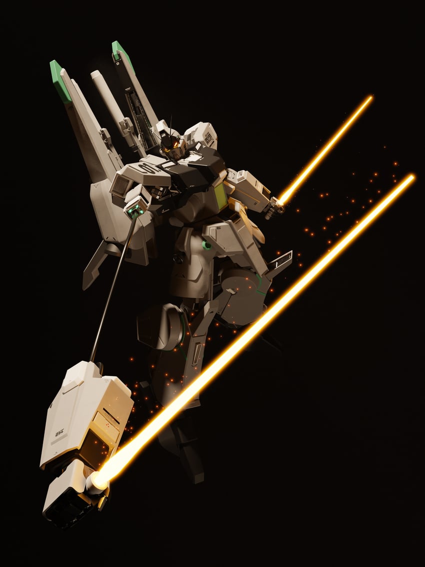 silver bullet (gundam and 1 more) drawn by mjeff