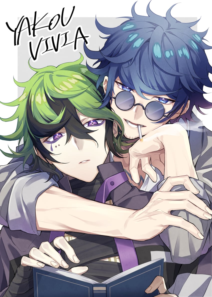 vivia twilight and yakou furio (master detective archives: rain code) drawn by shouji6989