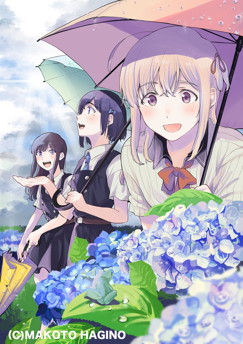 amano konatsu, honami koyuki, and hirose kaede (nettaigyo wa yuki ni kogareru) drawn by hagino_makoto