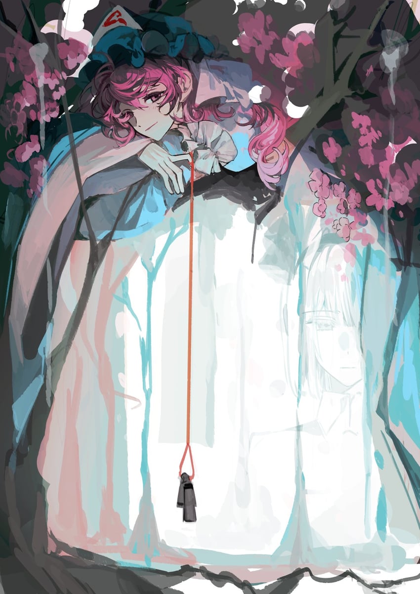 konpaku youmu and saigyouji yuyuko (touhou) drawn by xian_qishui