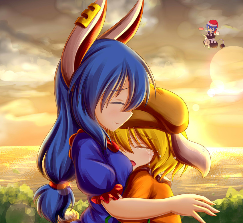 doremy sweet, seiran, and ringo (touhou) drawn by dior-zi