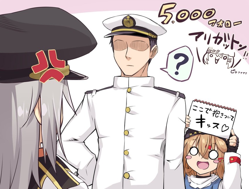 admiral, gangut, and tashkent (kantai collection) drawn by cheese_(cheese_koubou)