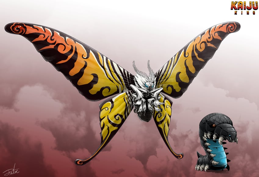 mothra (godzilla) drawn by gugenheim98