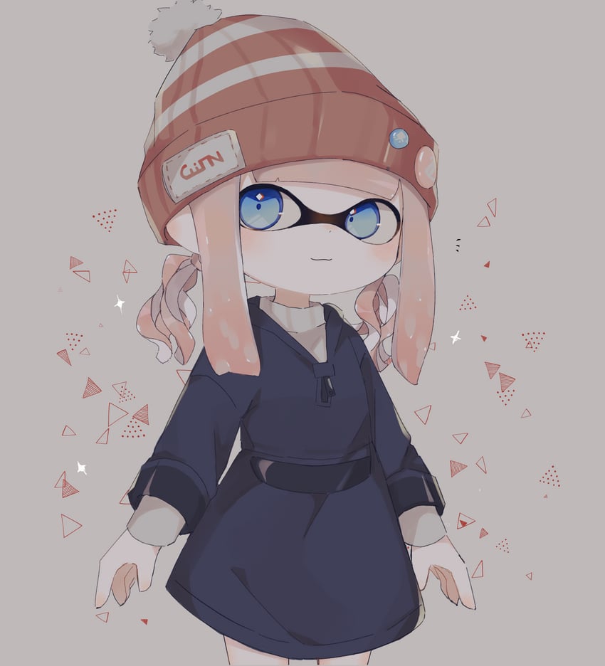 inkling player character and inkling girl (splatoon) drawn by koke_(banburu_be_x)