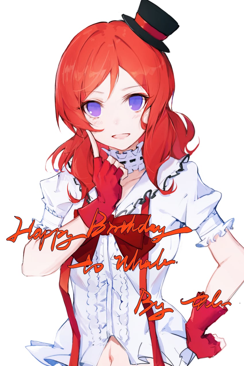 nishikino maki (love live! and 1 more) drawn by luozhou_pile