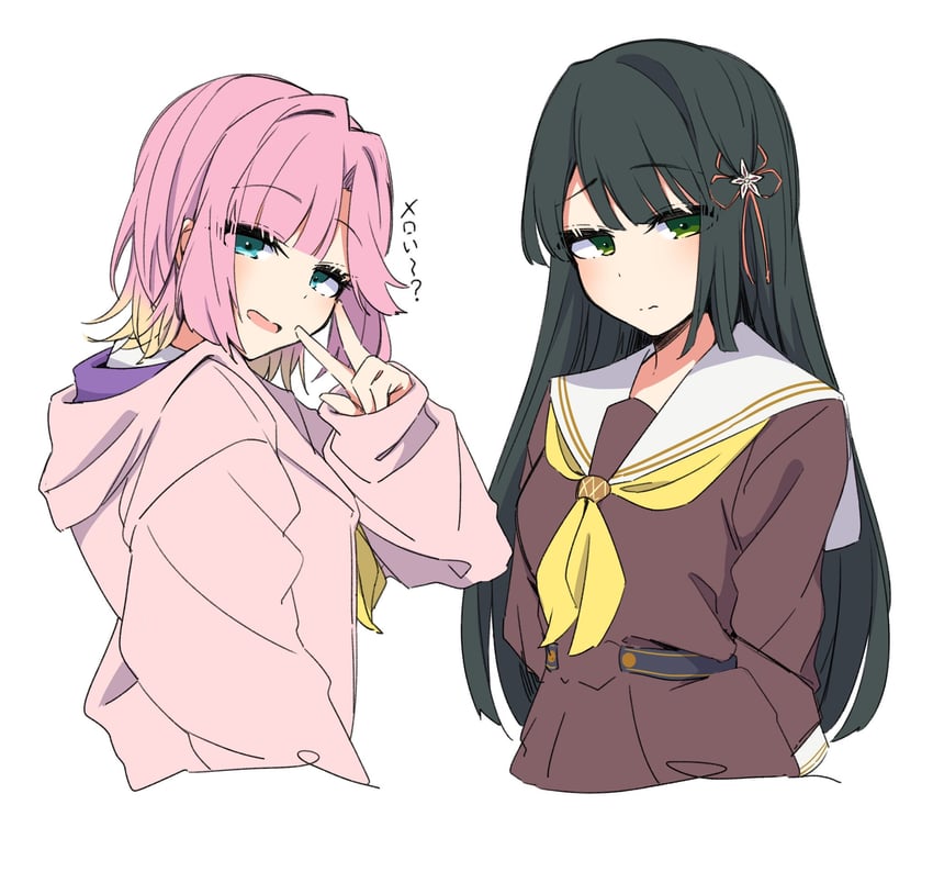 momose ginko and anyoji hime (love live! and 1 more) drawn by amano_mitara