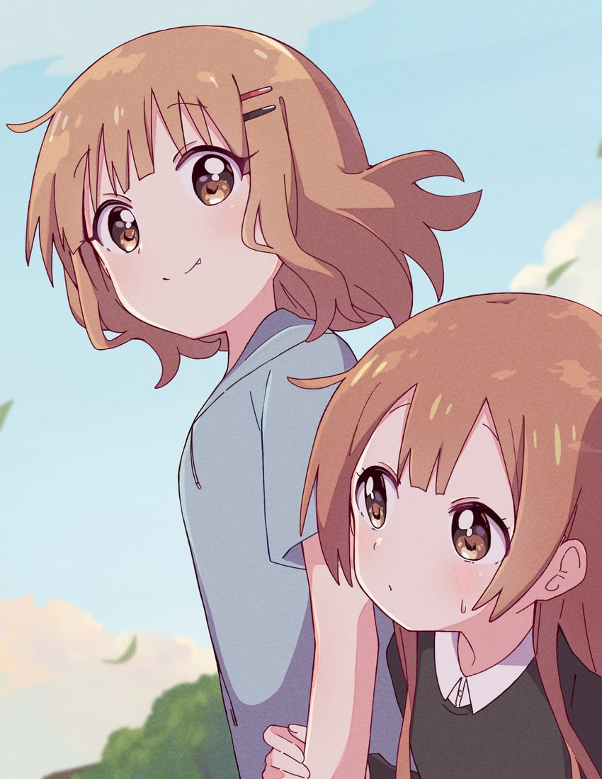 oomuro sakurako and oomuro hanako (yuruyuri and 1 more) drawn by mesushio