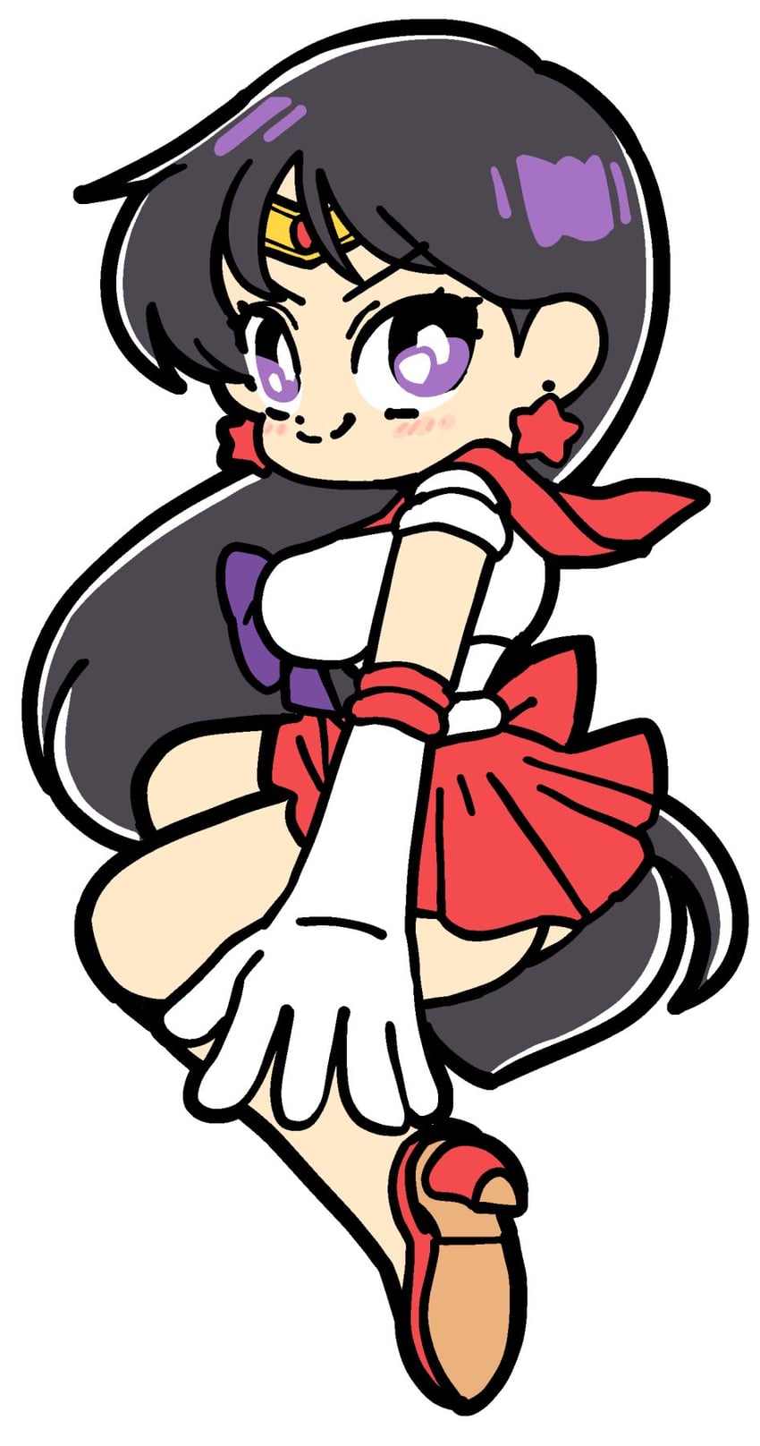 hino rei and sailor mars (bishoujo senshi sailor moon) drawn by bkub