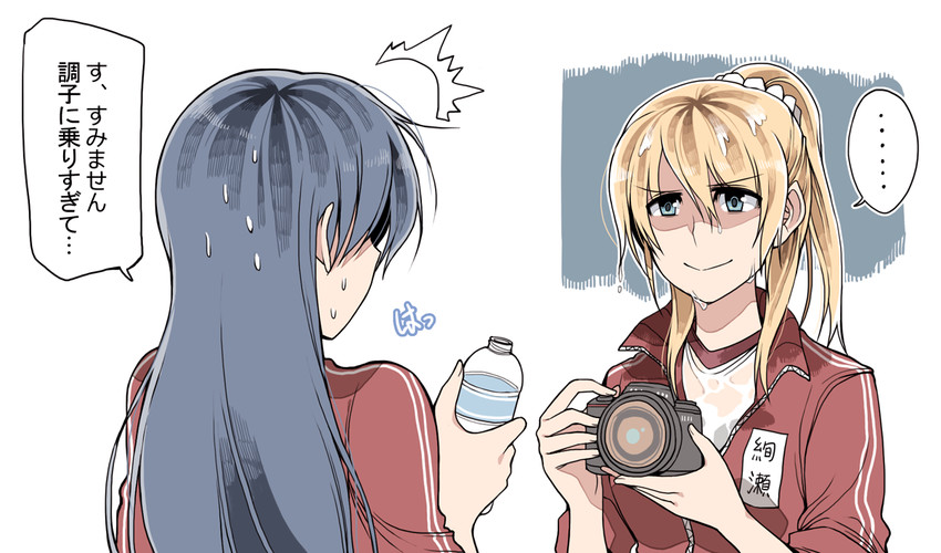 sonoda umi and ayase eli (love live! and 1 more) drawn by clipe
