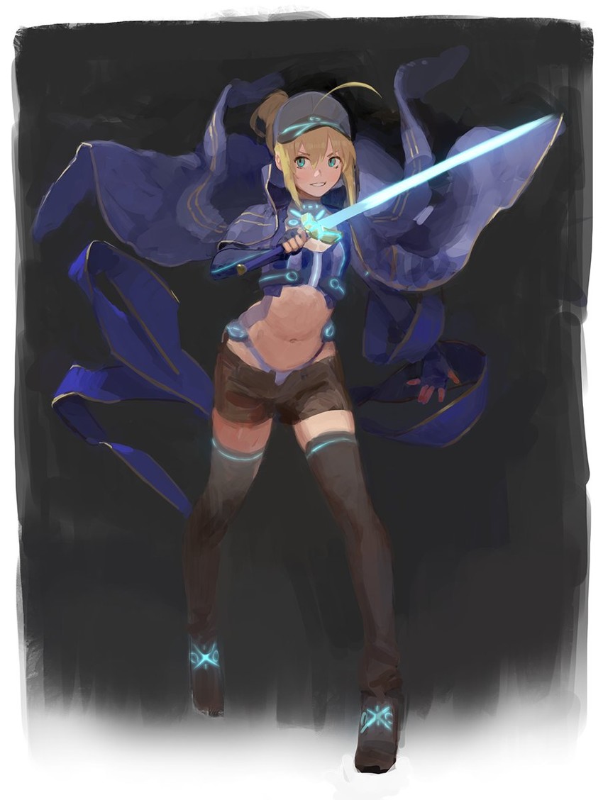 artoria pendragon and mysterious heroine x (fate and 1 more) drawn by nanbo_ataru_(attall)