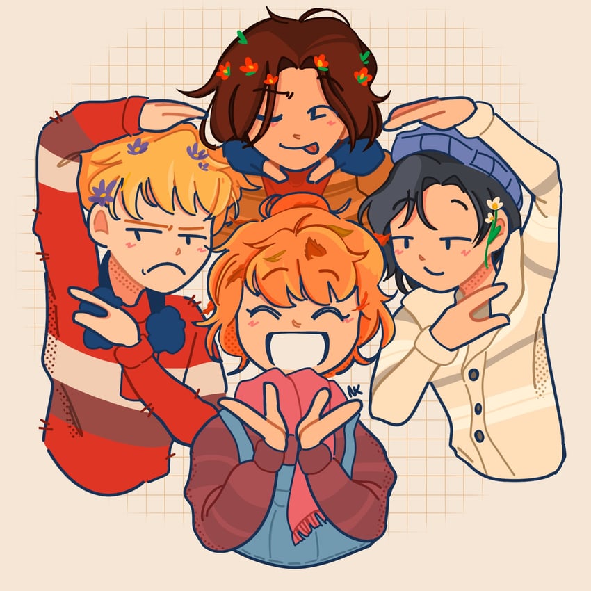 qiu lin, baxter ward, and tamarack baumann (our life and 1 more) drawn by nobi33ka