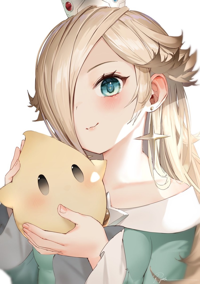 rosalina and luma (mario) drawn by ryota_(ry_o_ta)