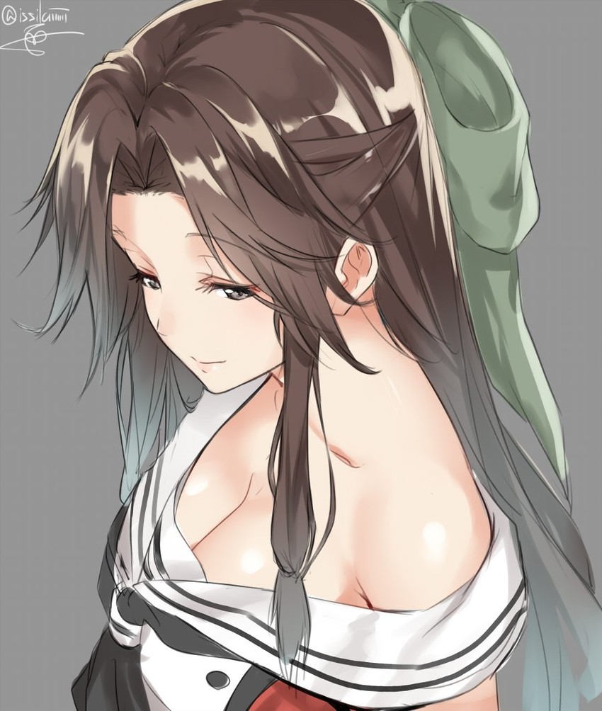 jintsuu and jintsuu kai ni (kantai collection) drawn by isshiki_(ffmania7)