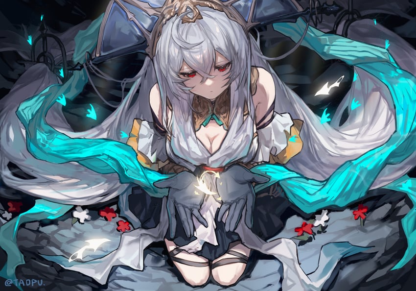 skadi and skadi the corrupting heart (arknights) drawn by yipingtaopuzi