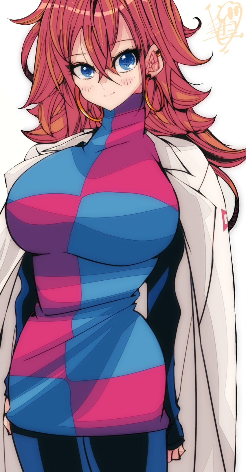 android 21 (dragon ball and 1 more) drawn by kinakomochi_(user_vedc2333)