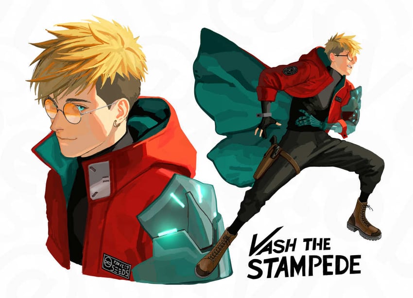 vash the stampede (trigun and 1 more) drawn by xylo_bee