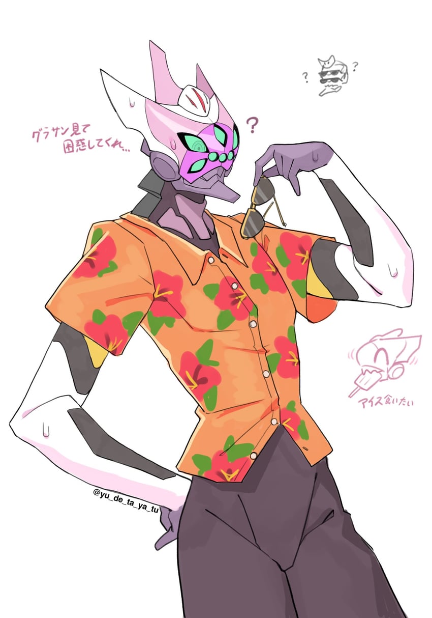 eva 08 (neon genesis evangelion and 2 more) drawn by azu_(yu_de_ta_ya_tu)
