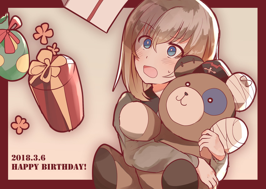 itsumi erika and boko (girls und panzer) drawn by miluke
