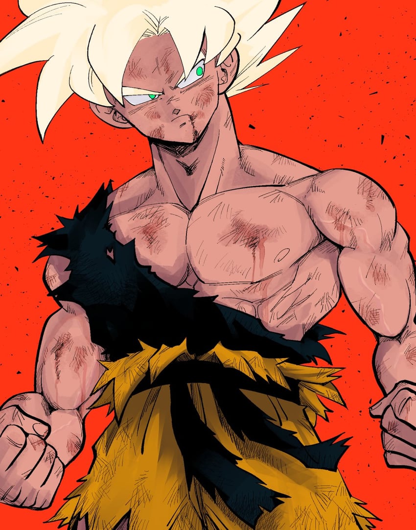 son goku (dragon ball and 1 more) drawn by kz_(dbz_kz)