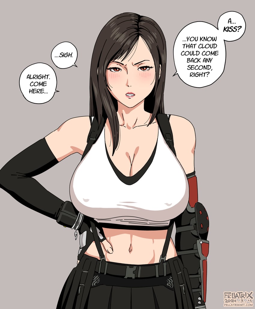 tifa lockhart (final fantasy and 2 more) drawn by fellatrix