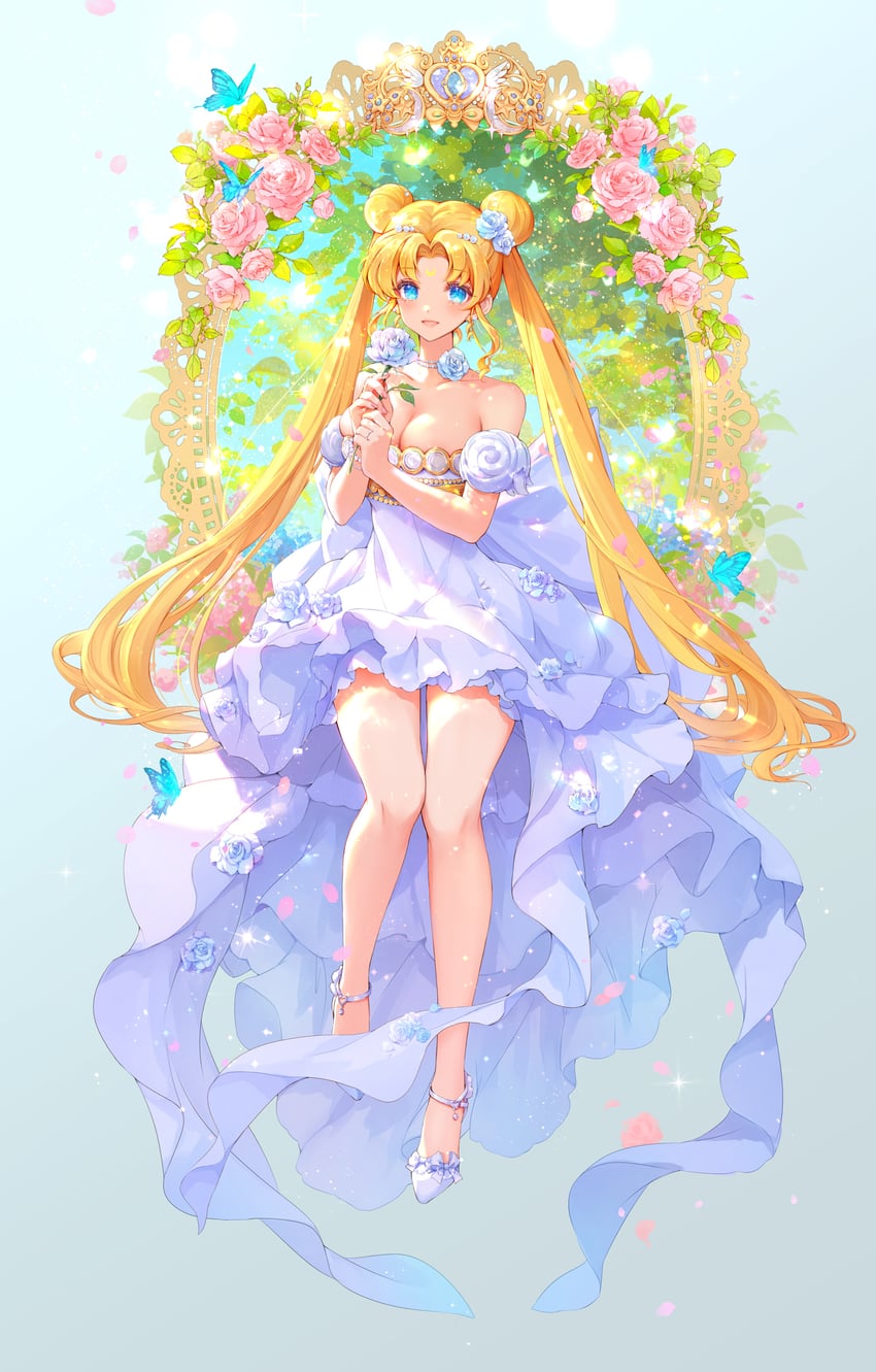 tsukino usagi and princess serenity (bishoujo senshi sailor moon) drawn by mushroommirror