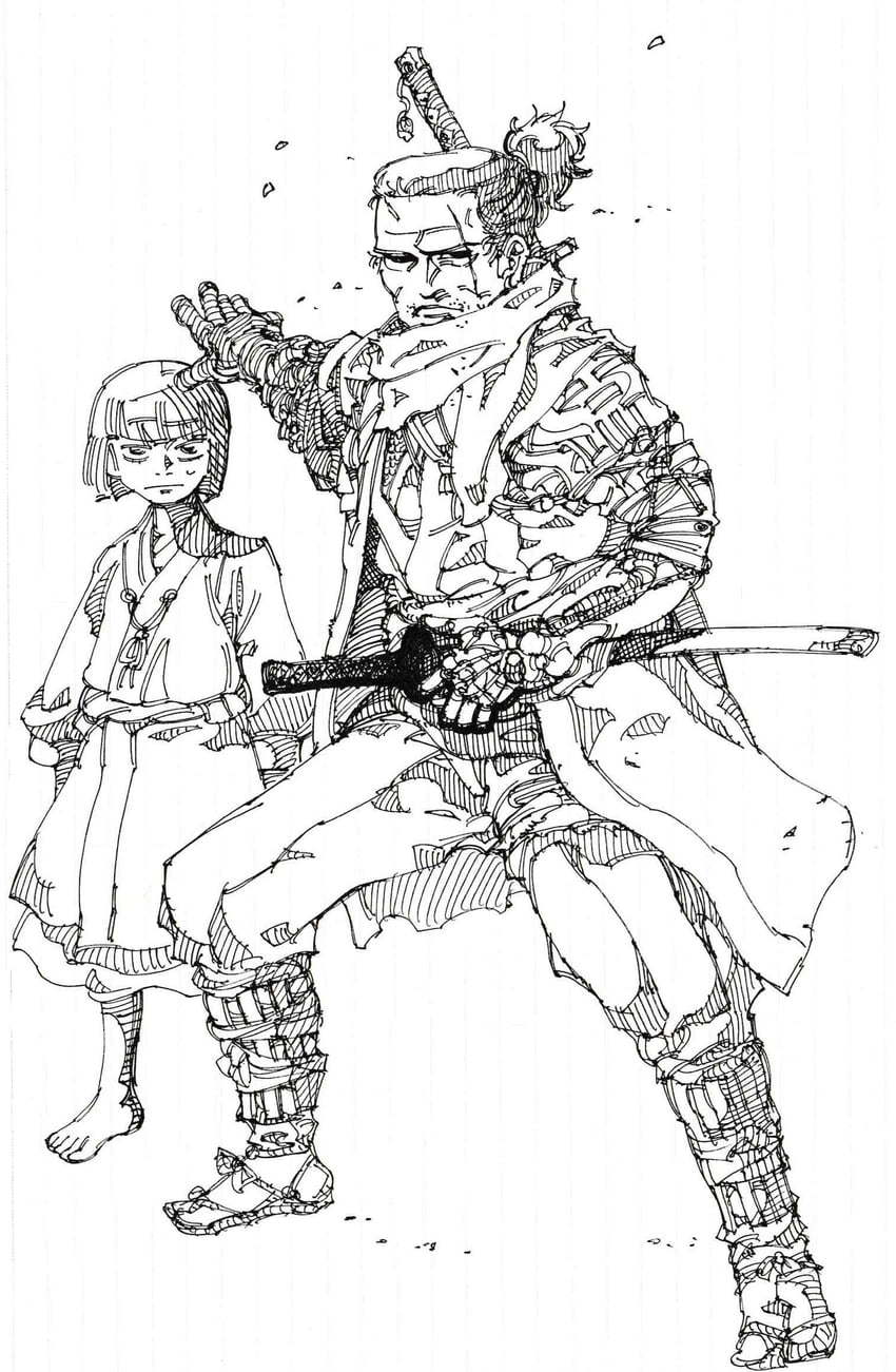 sekiro and kuro the divine heir (sekiro: shadows die twice) drawn by mushroom_(osh320)