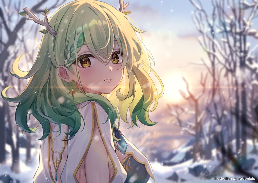 ceres fauna (hololive and 1 more) drawn by ardenlolo