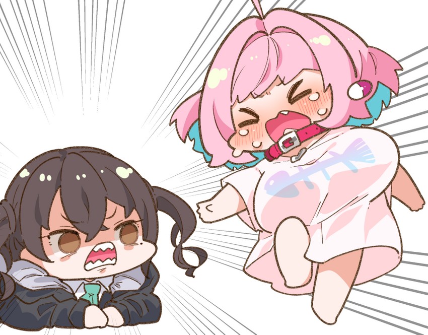 yumemi riamu and sunazuka akira (idolmaster and 1 more) drawn by takato_kurosuke
