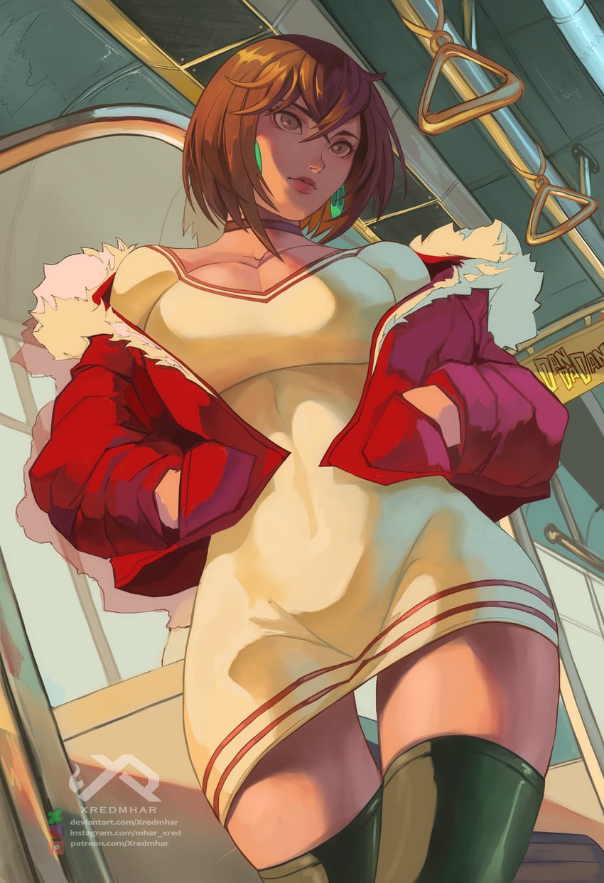 ayase momo (dandadan) drawn by xredmhar