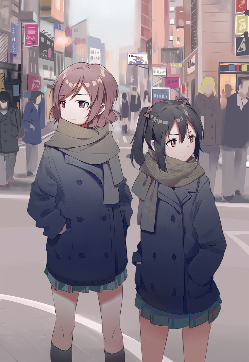 nishikino maki and yazawa nico (love live! and 1 more) drawn by huanxiang_heitu