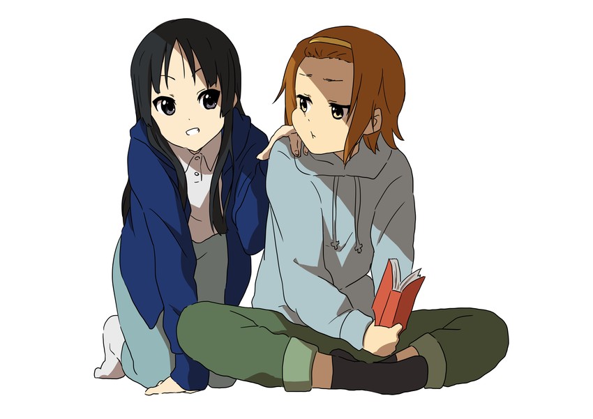 akiyama mio and tainaka ritsu (k-on!) drawn by kicchi_(tmgk)