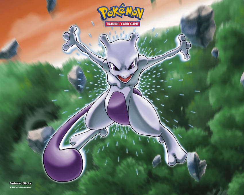 mewtwo (pokemon and 1 more) drawn by fukuda_masakazu