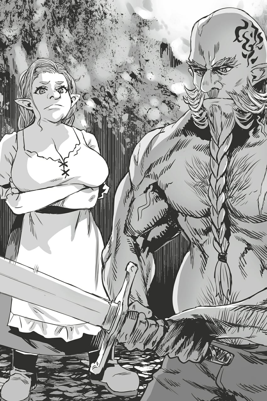 barabaradobanga and calmeradobanga (orc eiyuu monogatari) drawn by asanagi