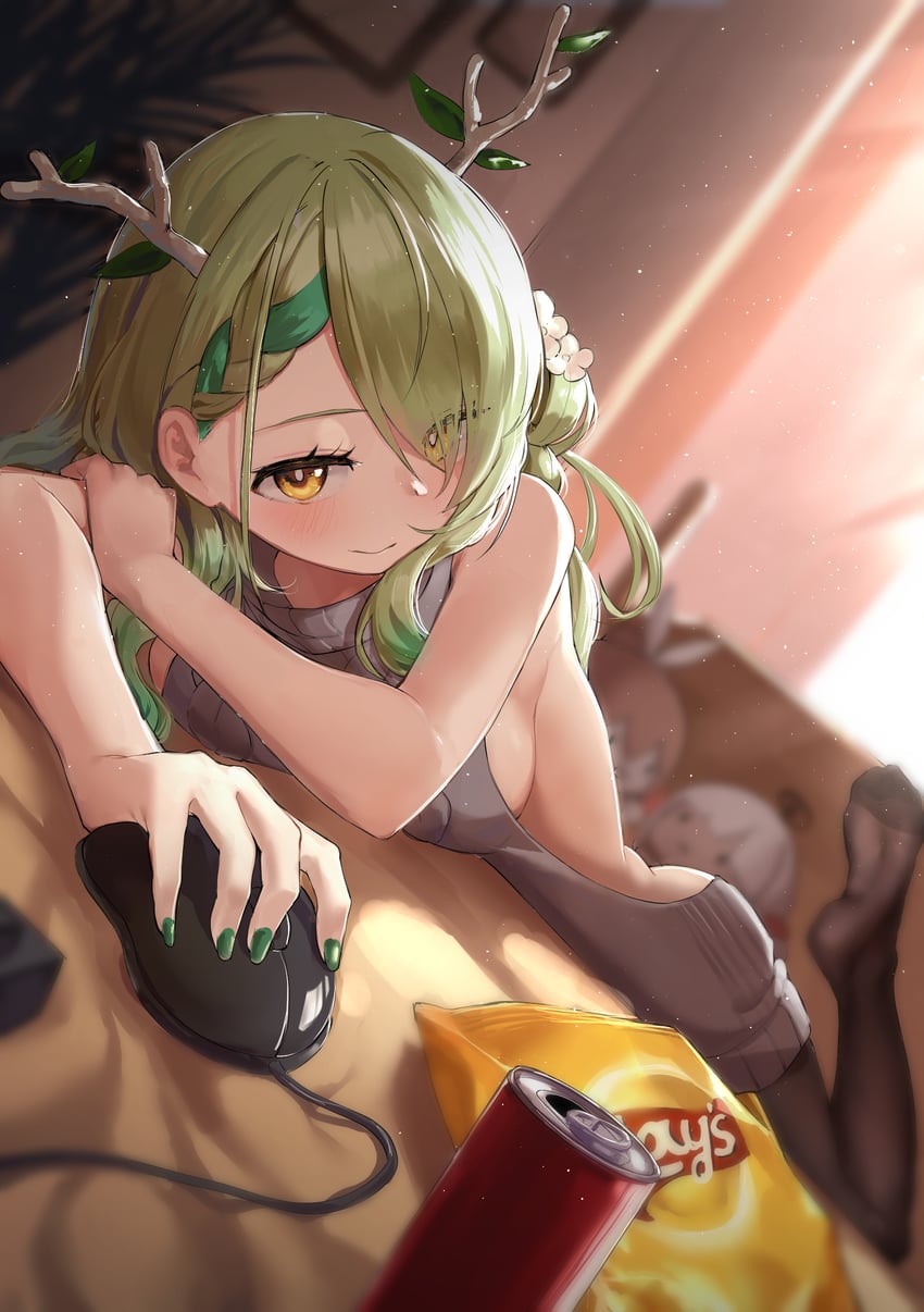 ceres fauna (hololive and 1 more) drawn by bada_(jksh5056)