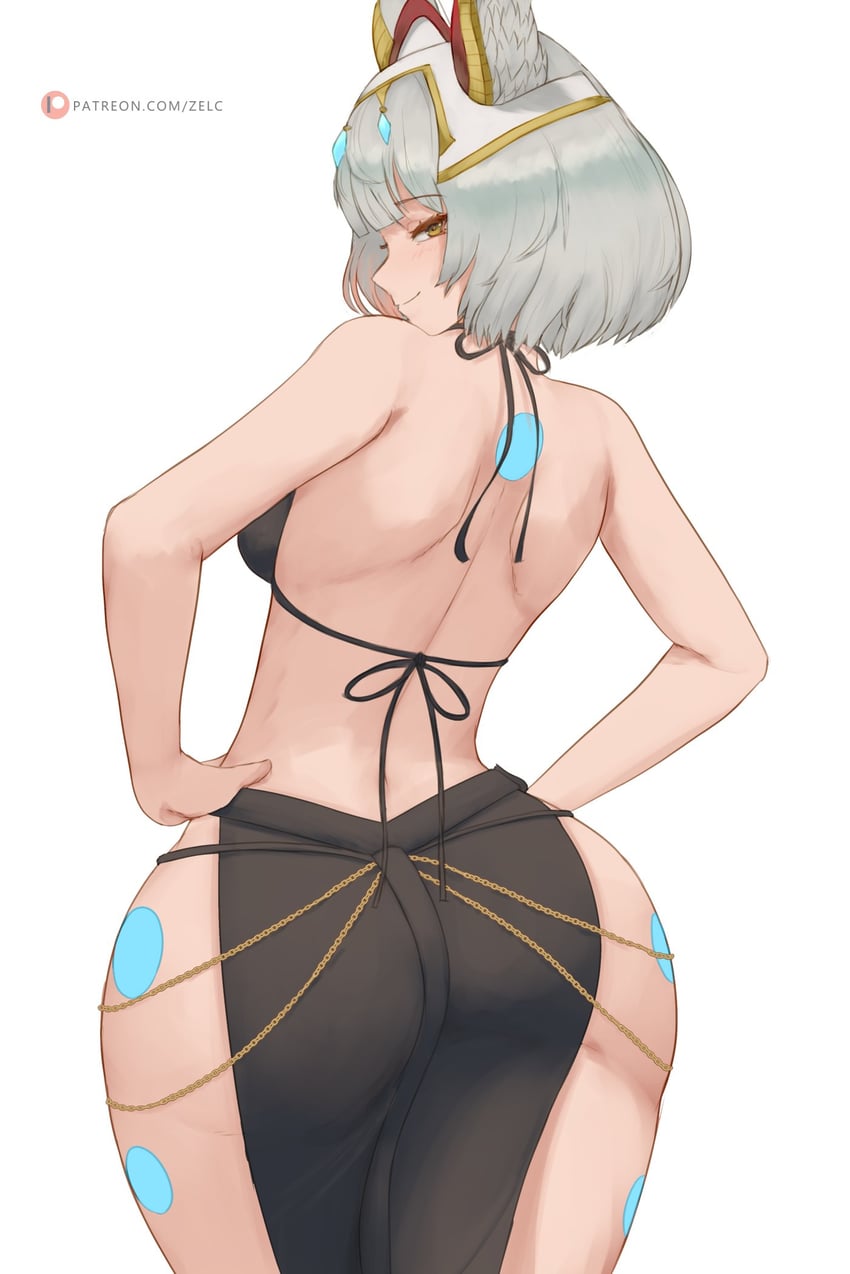 nia (xenoblade chronicles and 2 more) drawn by zelc-face