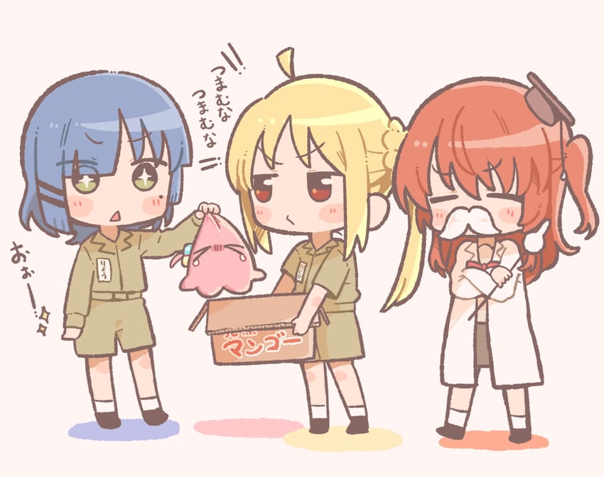 gotoh hitori, kita ikuyo, ijichi nijika, and yamada ryo (bocchi the rock!) drawn by henyomen
