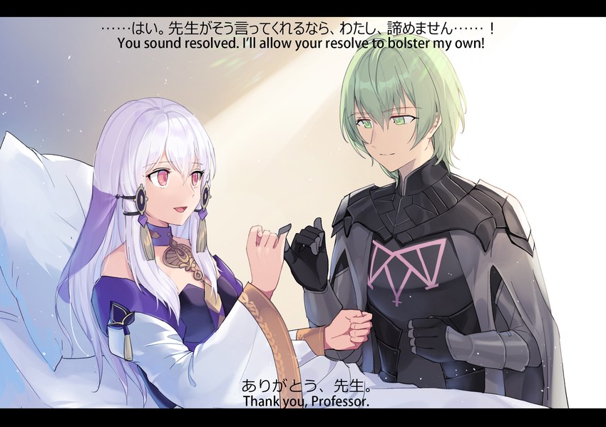 lysithea von ordelia and male byleth (fire emblem and 1 more) drawn by akitsuki_(oenothera)