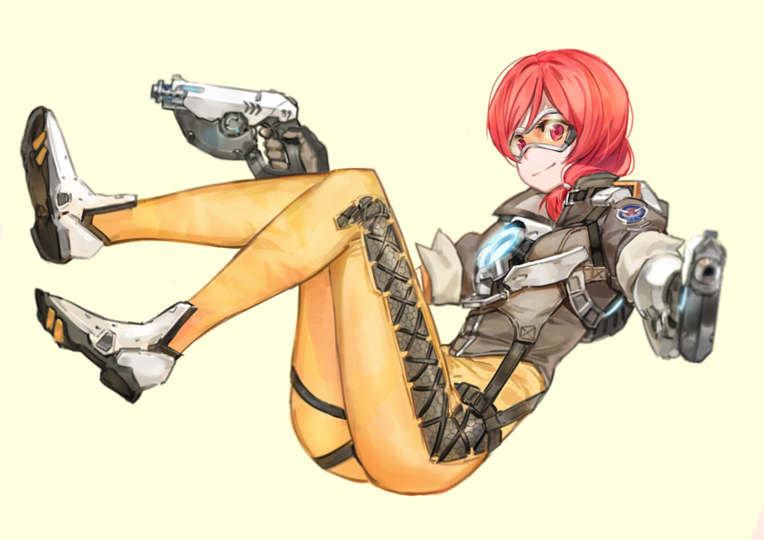 nishikino maki and tracer (love live! and 3 more) drawn by free_style_(yohan1754)