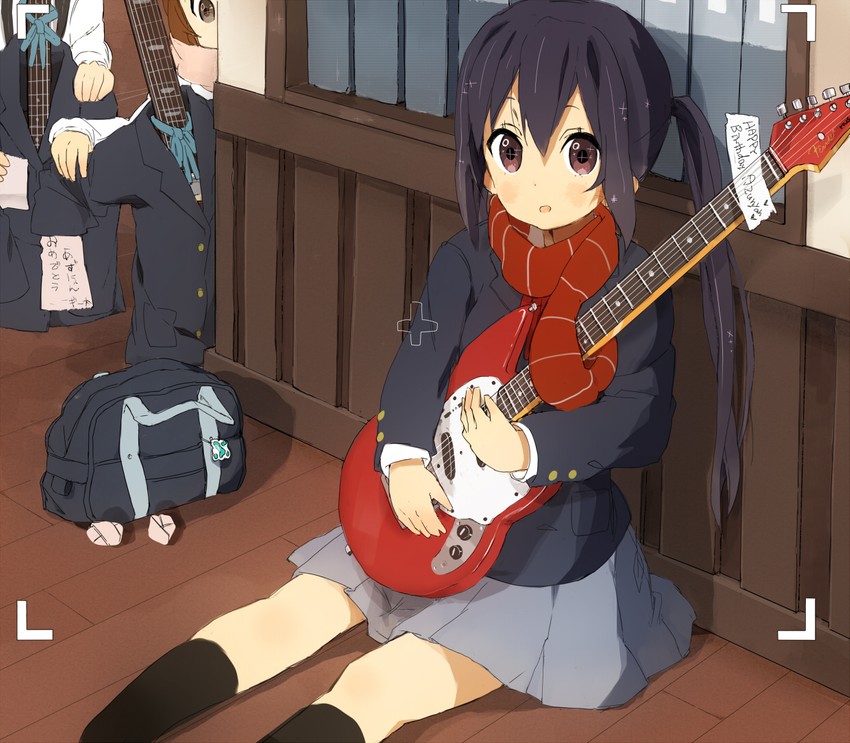 akiyama mio, nakano azusa, and hirasawa yui (k-on!) drawn by nasuna