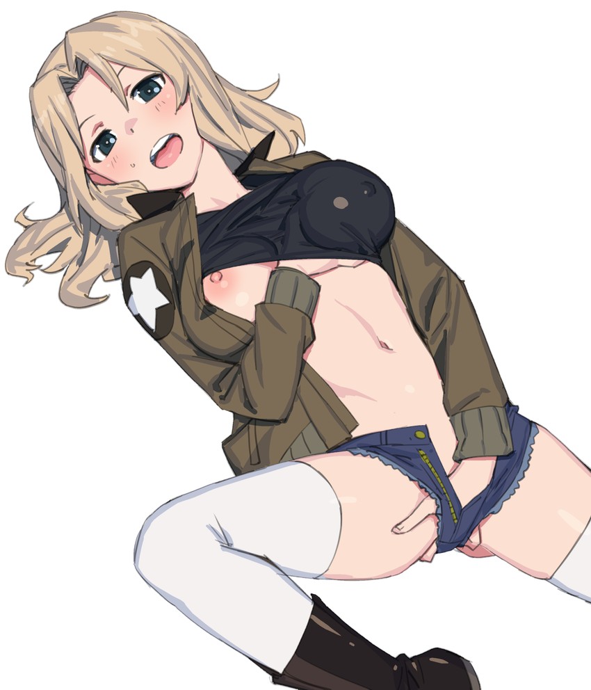 kay (girls und panzer) drawn by onsen_tamago_(hs_egg)