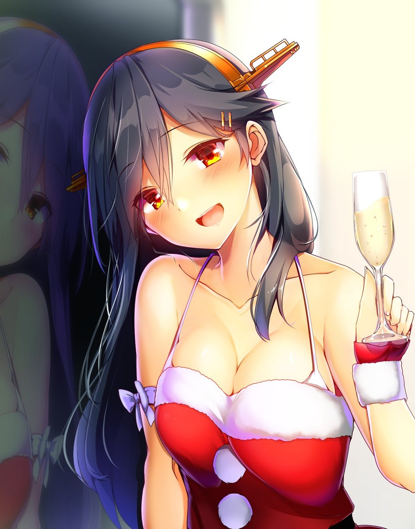 haruna kai ni and haruna (kantai collection) drawn by tsukui_kachou