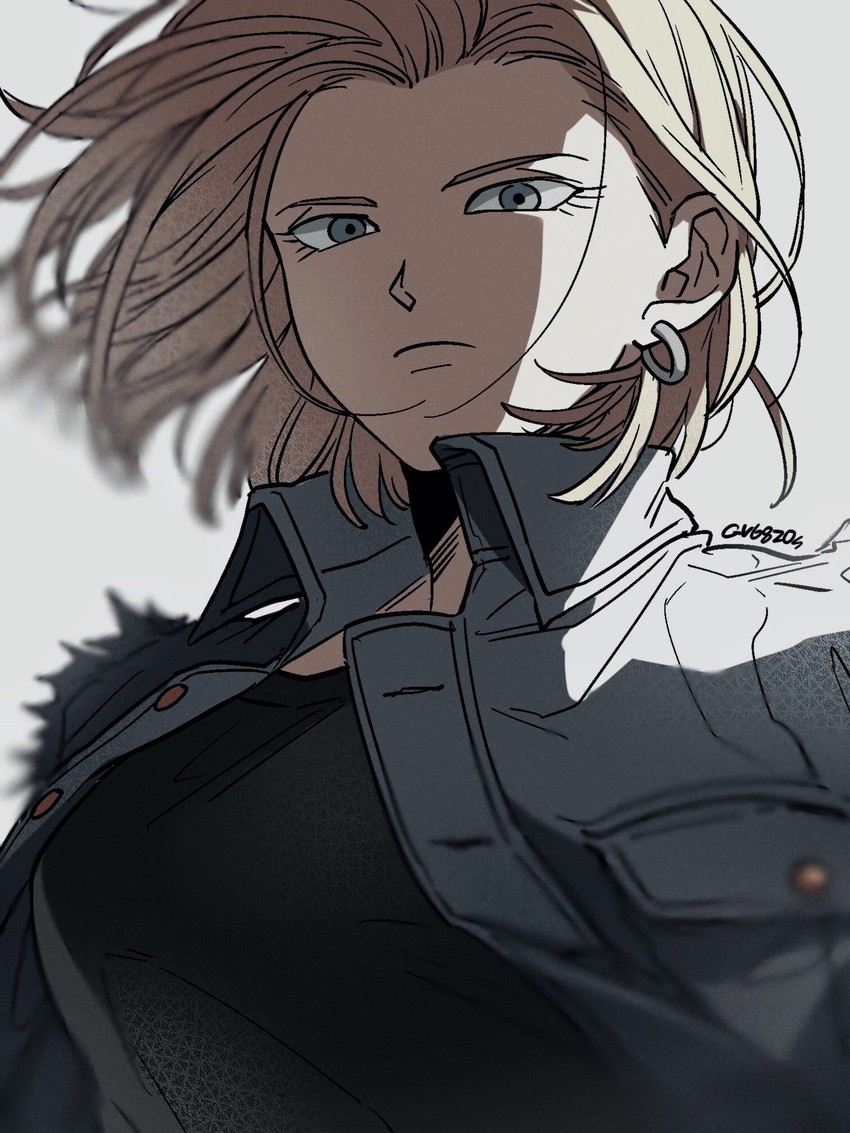 android 18 (dragon ball and 1 more) drawn by tama_azusa_hatsu